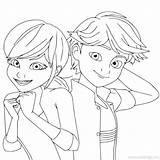 Miraculous Ladybug Trixx Plagg Xcolorings Kwami Tikki Lahiffe Adrien Cartoon sketch template