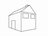 Perspective Point House Simple Windingpathsart Draw sketch template