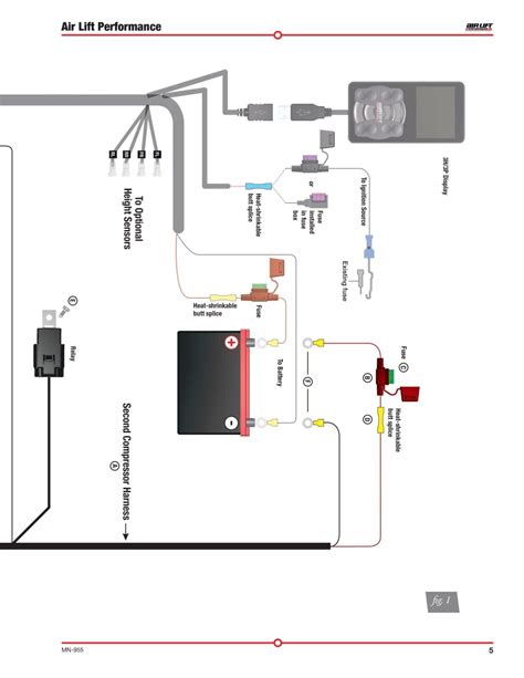 air lift hp  air compressor harness  system wiring  ebay
