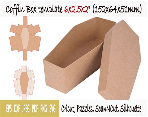 coffin box template xx sarcophagus paper gift favor etsy australia