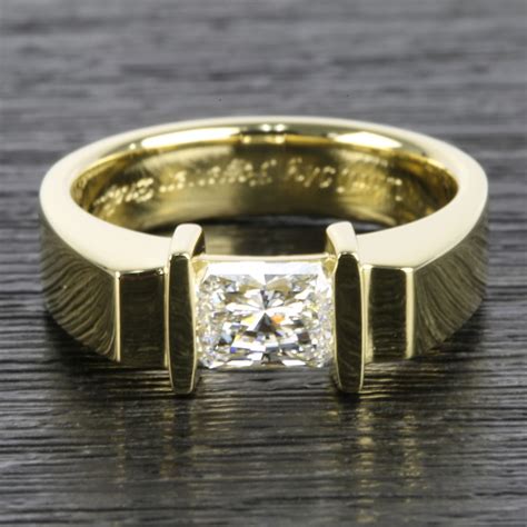 carat tension set diamond solitaire engagement ring