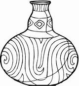 Coloring Vase Pages Pottery Vases Printable Colorpagesformom Adult Template Coloringpages sketch template