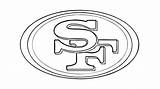 49ers Logo Francisco San Coloring Pages Sf Drawing Printable Logos Nfl Print Draw Raiders Getdrawings Logodix Stocking Color Escudo Getcolorings sketch template