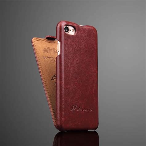 Genuine Leather Vertical Flip Cover Case For Apple Iphone 5 5s Se 6 6s
