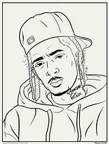 Coloring Pages Drawing Rap Rapper Color Book Cube Ice Activity Hip Colouring Nipsey Hussle Juice Bun Bs Outline Dope Drawings sketch template