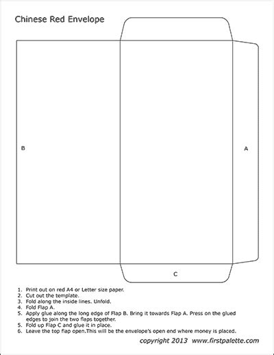 printable chinese red envelope template printable templates