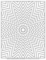 Geometric Coloring Pages Star Adult Nested Stars Shapes Planerium Printable sketch template