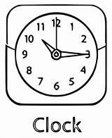 Cartoonized Coloring Ck Clo Clock sketch template