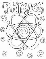 Science Coloring Pages Physics Kids sketch template