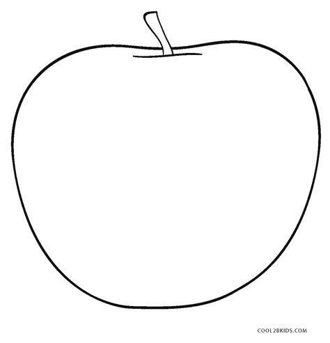 printable coloring page   apple  crafter files