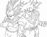 Goku Instinct Jiren sketch template
