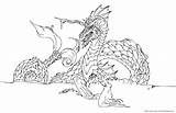 Sea Coloring Pages Dragon Colouring Getcolorings sketch template