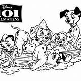 101 Dalmatians Coloring Pages Sandbox Disney Color Printables Tv Dalmation Pongo Puppies Puppy sketch template
