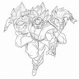 Vegito Baby Drawing Coloring Pages Vegeta Lineart Deviantart Getdrawings sketch template