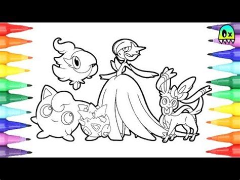 pokemon coloring pages favorite fairy type  coloring video  kids