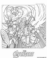 Coloring Marvel Characters Avengers Pages Printable sketch template