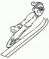 Kolorowanki Sportowe Dyscypliny Skiing Druku Skifahren Kolorowanka Dzieci Ausmalbild Hiver Czasdzieci sketch template