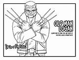 Logan Man Old Draw Coloring Too Tutorial Comic Version sketch template