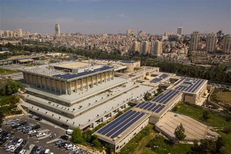 knesset unveils solar field on roof the times of israel