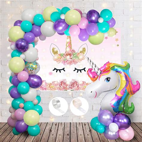 unicorn theme birthday decorations items  led string lights pcs