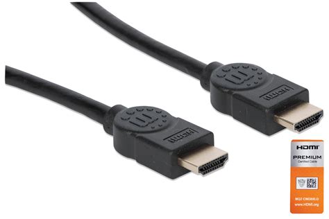 manhattan certified premium high speed hdmi cable  ethernet