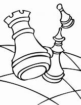 Chess Ajedrez Xadrez Pintar Fichas Fichasparapintar Schach Bestcoloringpagesforkids Ampliar Haz Ausmalen Siga sketch template