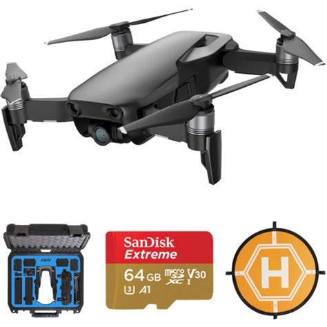dji mavic air drone  hard case gb card landing pad kit onyx black  category rc