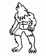 Lobo Colorare Hombre Werwolf Lupi Mannari Lupo Ausmalbilder Mannaro Werewolf Foresta Nella Ausdrucken sketch template
