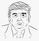 Trump Donald Kindpng sketch template