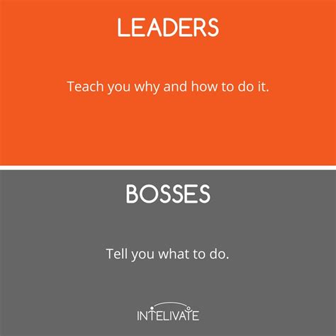 leader vs boss 12 defining characteristics of a leader intelivate