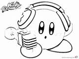 Kirby Coloring Pages Singer Style Printable Kids Bettercoloring sketch template