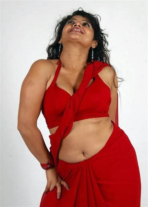 Swathi Verma Hot In Red Saree Actress Hot Pics