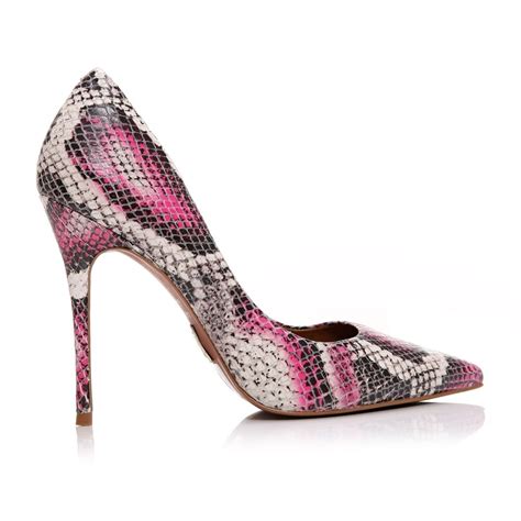 cristina pink snakeskin shoes  moda  pelle uk