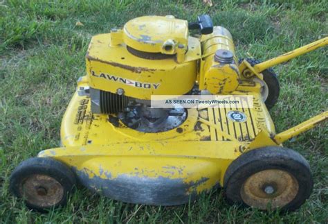 rare antique vintage   buttercup lawnboy push mower lawn mower tractor push mower mower