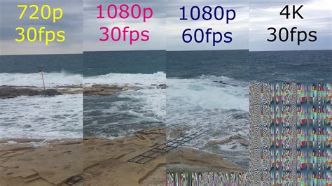 0041 720p At 30fps Vs 1080p At 30fps Vs 1080p At 60fps Vs 4k At 30