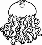 Jellyfish Jelly Wecoloringpage Cliparting sketch template