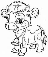 Vache Cow Imprimer Veau Clochette Ferme Animaux Vaca Vaches Turbulus Bébé Vaquinhas Visiter Animales Riscos Précédent sketch template