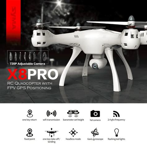 syma xpro gps drone wifi fpv  p hd nastavitelna kamera drone axis nadmorska vyska podrzte