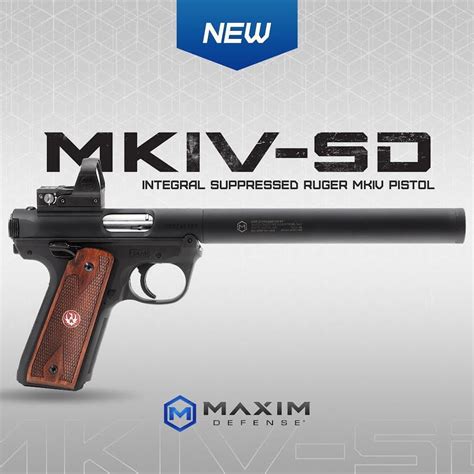 maxim defense mkiv sd integrally suppressed ruger mkiv pistol  firearm blog