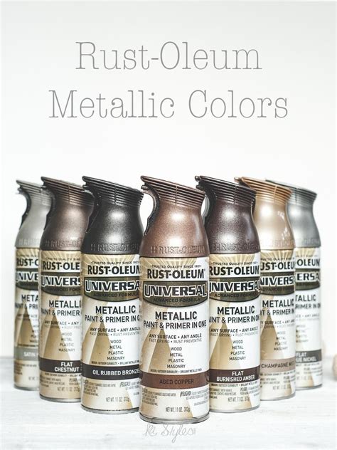 rust oleum metallic spray paints sprinkled  painted  ka styles