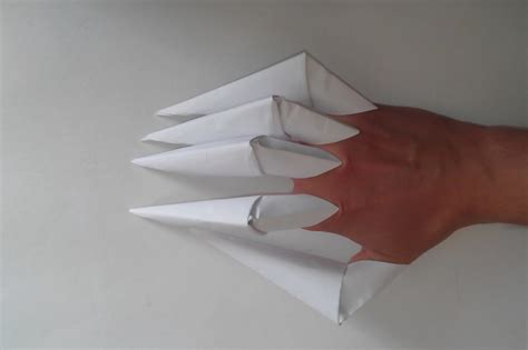 Как сделать оригами когти из бумаги Обучение рукоделию на Anoshkino