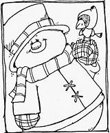 Snowman Printable Coloring Pages Cute Snowmen Rocks Christmas Kb Choose Board sketch template