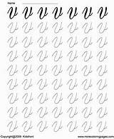 Dots Coloring Cursive Worksheets Printable Letter Handwriting Letters Dot Pages sketch template