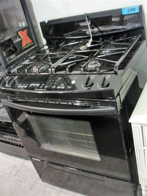 kitchenaid superba black gas stove