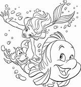 Coloring Mewarnai Kartun Sketsa Gambar Tokoh Princesa Mermaid Arielle Mermaids Olds Anak Sereia Pequena Tinkerbell sketch template