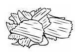 Chips Coloring Pages sketch template