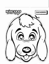 Para Colorear Perro Mask Dog Pages Coloring Mascaras Mascara Animais Alfabeto sketch template