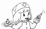 Enfermeira sketch template