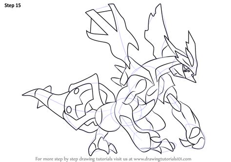 pokemon white kyurem coloring pages sketch coloring page