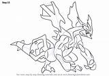 Pokemon Kyurem Coloring Step Draw Pages Drawing Printable Virizion Template Getdrawings sketch template